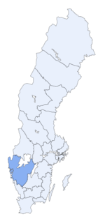 Region of Västra Götaland within Sweden
