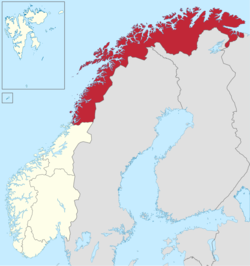Region of Nordnorge within Norway