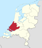 Region of Zuid-Holland in the Netherlands