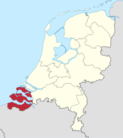 Region of Zeeland within the Netherlands
