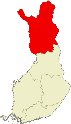 Region of Lapin within Finland