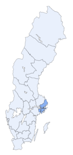 Region of Stockholm within Sweden