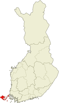 Region of Ahvenanmaa within Finland