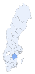 Region of Östergötland within Sweden