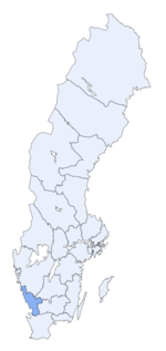 Region of Halland within Sweden
