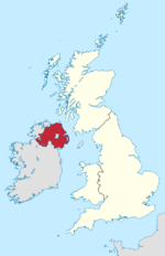 Region of Northern Ireland within the UK