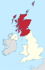Region of Scotland within the UK