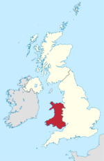 Region of Wales within the UK