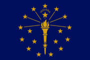 Indianas flagga